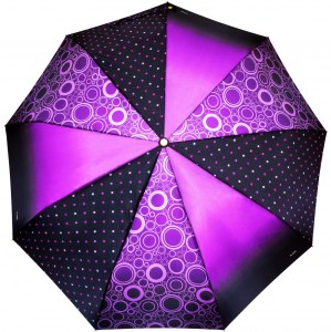 Стильный фиолетовый зонт, Три Слона женский, полный автомат, 3 сл.,арт.3995-1